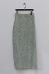 SWAYING/KNIT rear slit straight skirt SW211XZ28
